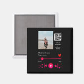 Musikplayer personalisiertes Paar Liebe q r Code t Magnet (Vorderseite/Rückseite)
