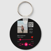 Musikplayer personalisiertes Paar Liebe q r Code t Schlüsselanhänger (Rückseite)