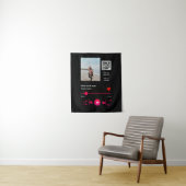 Musikplayer personalisiertes Paar Liebe q r Code t Wandteppich (Beispiel)