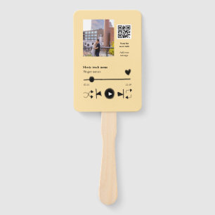 Musikplayer personalisiertes Paar Liebe QR-Code Te Fächer