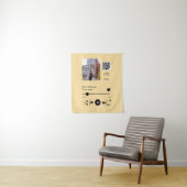 Musikplayer personalisiertes Paar Liebe QR-Code Te Wandteppich (Beispiel)