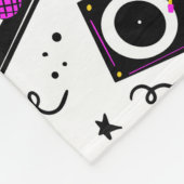 Musikplayer, Tonbandgerät, Videoband, Filmkamera, Fleecedecke (Ecke)