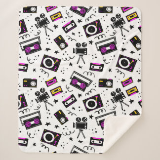 Musikplayer, Tonbandgerät, Videoband, Filmkamera, Sherpadecke