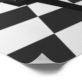 Musikposter: Grand Piano & Tiles: 3D-Modell Poster (Ecke)