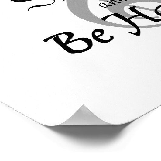 Musikposter "SING and Be Happy" Poster (Ecke)