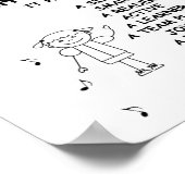 Musikposter "Warum ich Musik mag" Poster (Ecke)