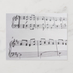 Musikpostkarte 32 postkarte
