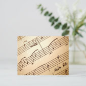 Musikpostkarte 3 postkarte (Stehend Vorderseite)