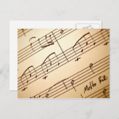 Musikpostkarte 3 postkarte (Vorne/Hinten)