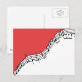 Musikpostkarte Postkarte (Vorne/Hinten)