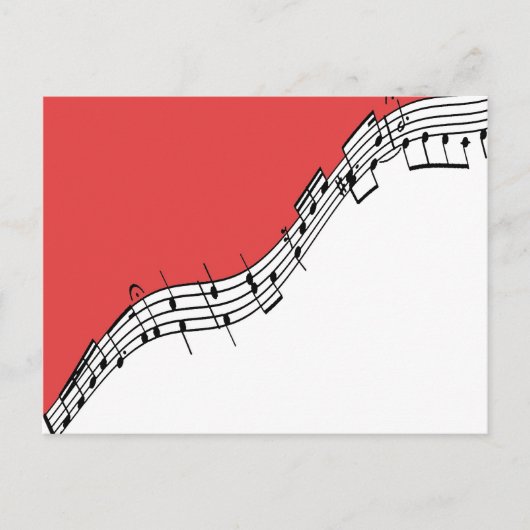 Musikpostkarte Postkarte (Vorderseite)