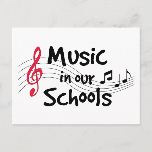 Musikpostkarte Postkarte (Vorderseite)