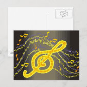 Musikpostkarte Postkarte (Vorne/Hinten)