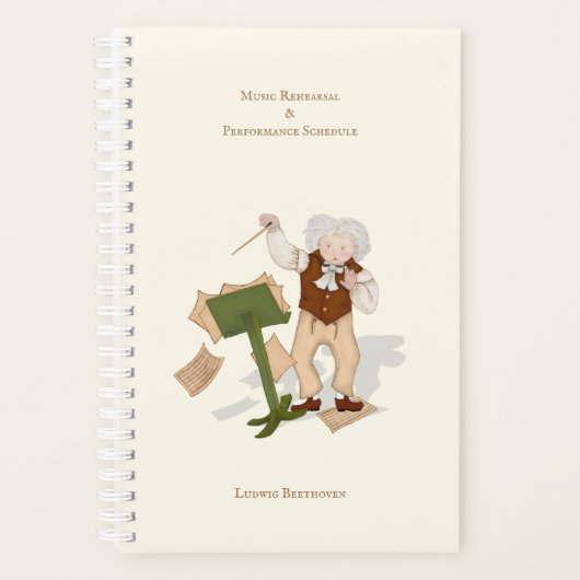 Musikpraxis und Leistungszeitplan Personalisiert Planer (Vorderseite)