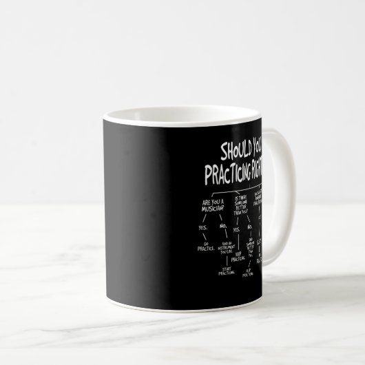 Musikpraxisinstrument Algorithm Funny Christma Kaffeetasse (VorderseiteRechts)