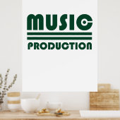 Musikproduktion Poster (Küche)