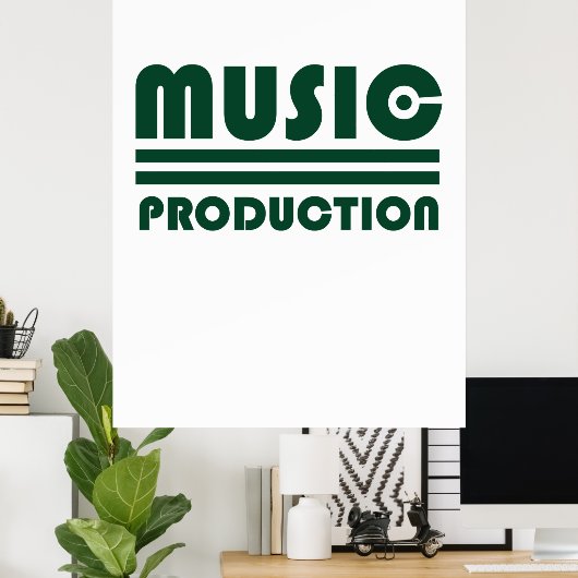 Musikproduktion Poster (Heimbüro)