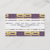 Musikproduktionsmusiker und DJ Visitenkarte (Rückseite)