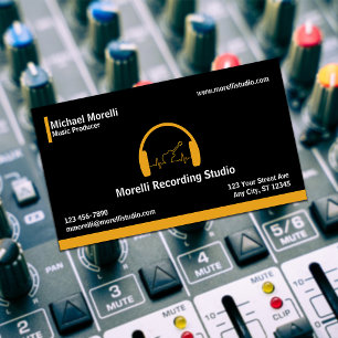 Musikproduzent Black & Gold Visitenkarte
