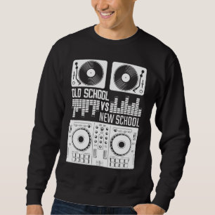 Musikproduzent DJ Alte Schule Vinyl Electro Techno Sweatshirt