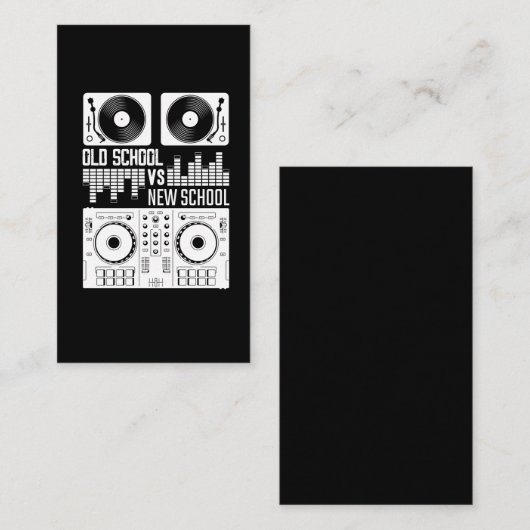 Musikproduzent DJ Alte Schule Vinyl Electro Techno Visitenkarte (Vorne/Hinten)