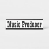 Musikproduzent Schreibtischnamensplakette (Vorderseite )