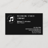 Musikproduzent Visitenkarte (Vorderseite)
