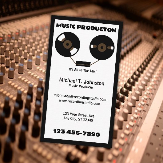 Musikproduzent Visitenkarte