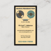 Musikproduzent Visitenkarte (Vorderseite)
