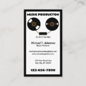 Musikproduzent Visitenkarte (Vorderseite)