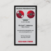 Musikproduzent Visitenkarte (Vorderseite)