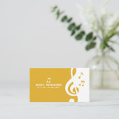 Musikproduzent Yellow Visitenkarte (Stehend Vorderseite)