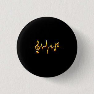 Musikpuls-Notizen Clef-Frequenzklang Button