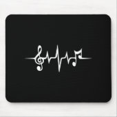Musikpuls-Notizen Clef-Frequenzklang Mousepad (Vorne)