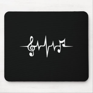 Musikpuls-Notizen Clef-Frequenzklang Mousepad