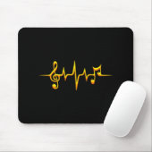 Musikpuls-Notizen Clef-Frequenzklang Mousepad (Mit Mouse)