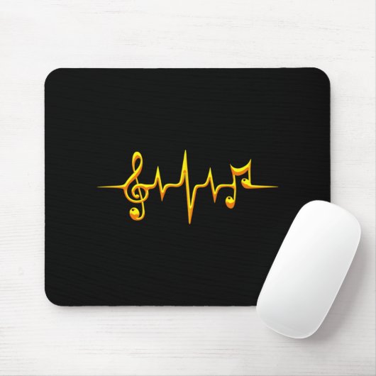 Musikpuls-Notizen Clef-Frequenzklang Mousepad (Mit Mouse)