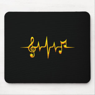Musikpuls-Notizen Clef-Frequenzklang Mousepad