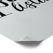 Musikquotenhandschrift Calligrafy Poster (Ecke)