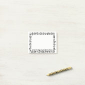Musikrahmen personalisieren post-it klebezettel (Auf Schreibtisch)