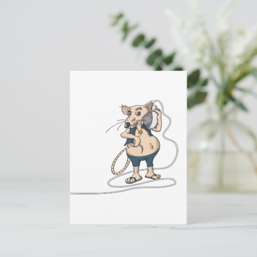 Musikrat Postkarte (Stehend Vorderseite)