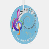 Musikreihe Ornament Aus Glas (Vorderseite links)