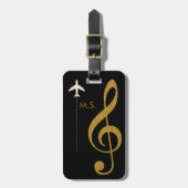 Musikreise Gepäckanhänger (Vorderseite vertikal)