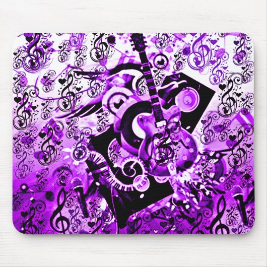 Musikreise, Rocks Lila_ Mousepad (Vorne)