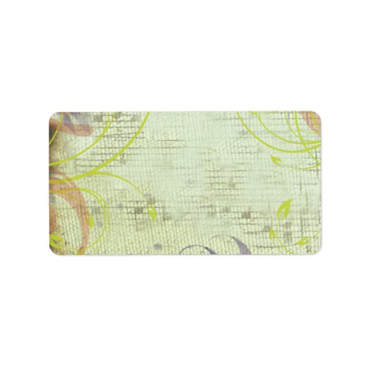 MUSIKROTE KARTE Drucken Sie Ihren eigenen Etikette Adressaufkleber (Vorne)