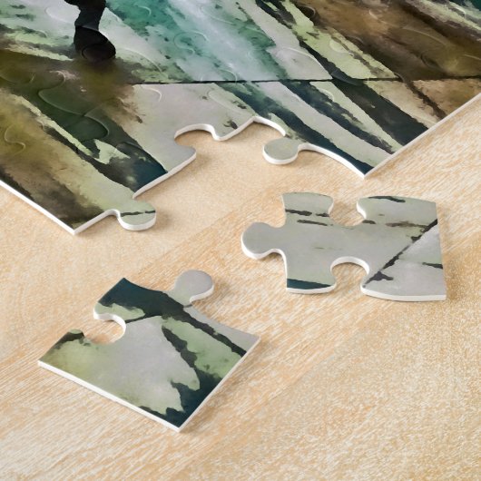 Musiksaal mit Harfe Puzzle (Seite)