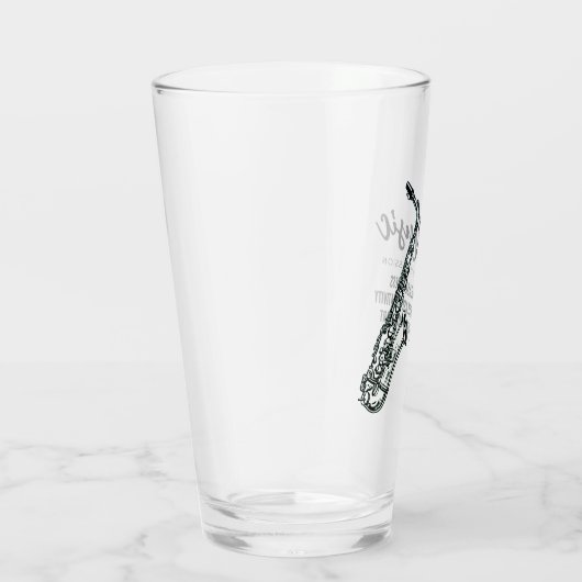 Musiksaxophon Glas (Rechts)