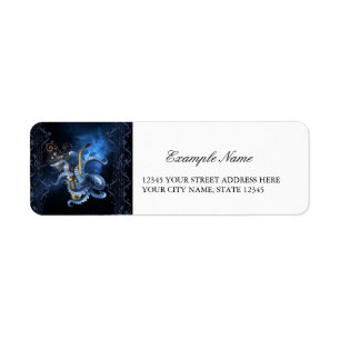 Musiksaxophon mit Oktopus