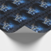 Musiksaxophon mit Oktopus Geschenkpapier (Ecke)