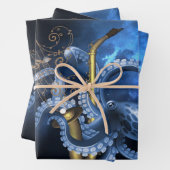Musiksaxophon mit Oktopus Geschenkpapier Set (Beispiel)
